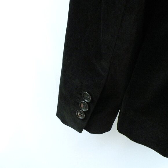 NWT TALBOTS 12 Petite Black Velvet Blazer - Picture 4 of 7